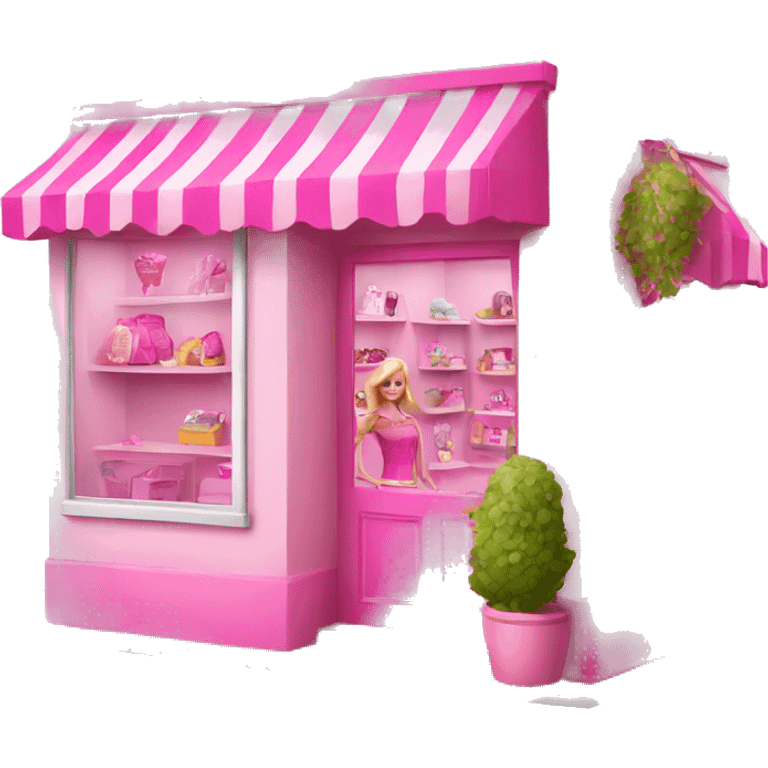 pink barbie shop emoji