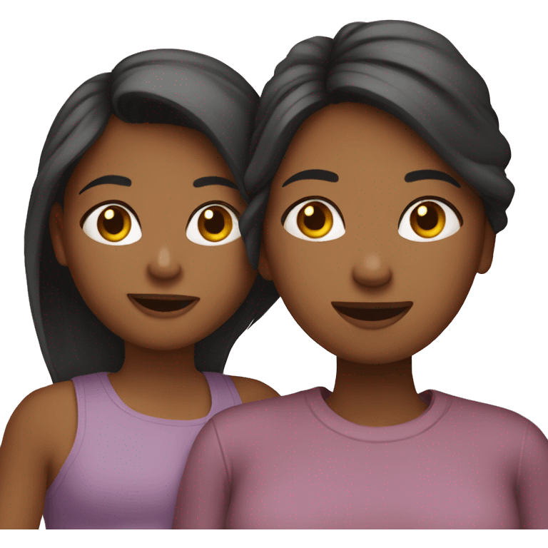 mum and daughter  emoji