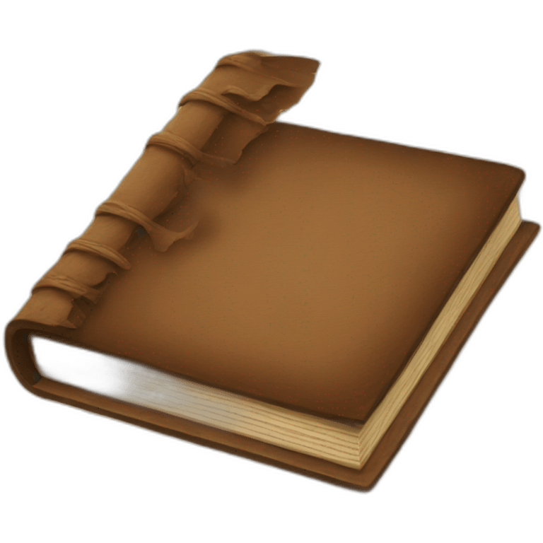 Brown vintage book emoji