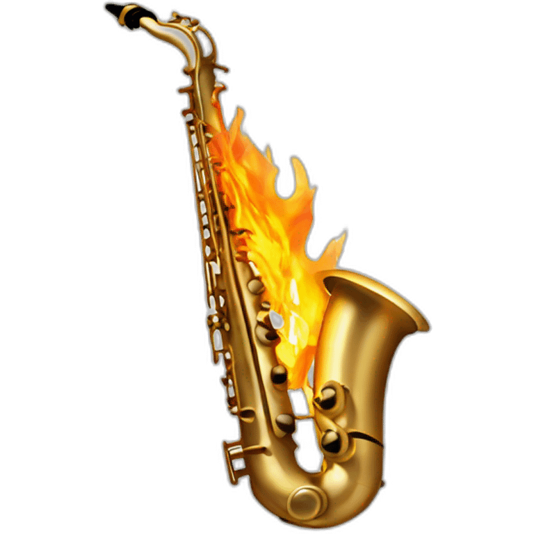 sax on fire emoji