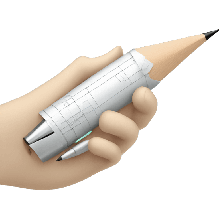 robot-hand filling a form with pencil emoji