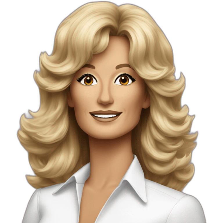 Farrah Fawcett emoji