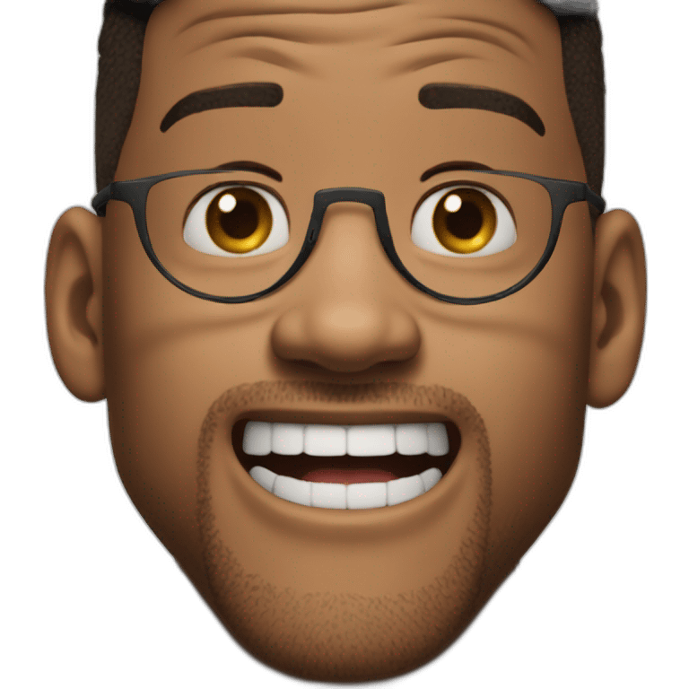 Happy shocked will smith emoji