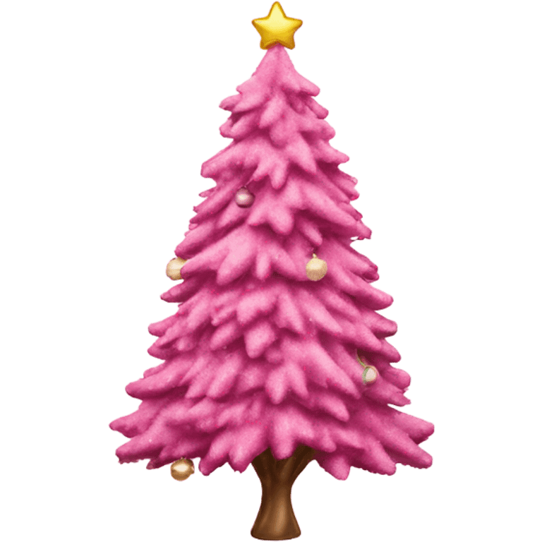 pink christmas tree emoji