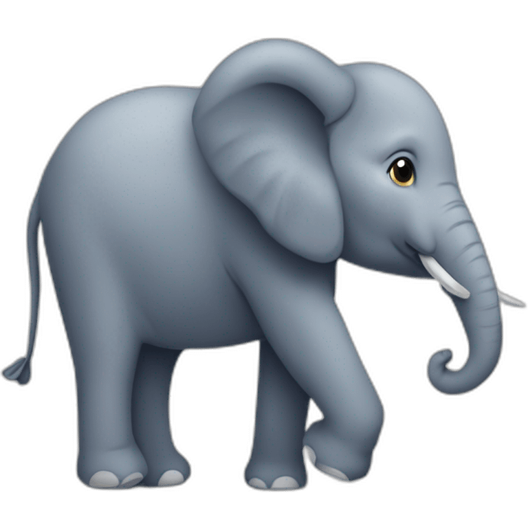 Éléphant qui dit, je t’aime. Maman emoji