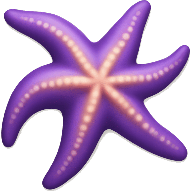 Purple starfish emoji