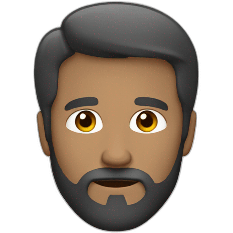 Hombre calvo con barba blanca emoji