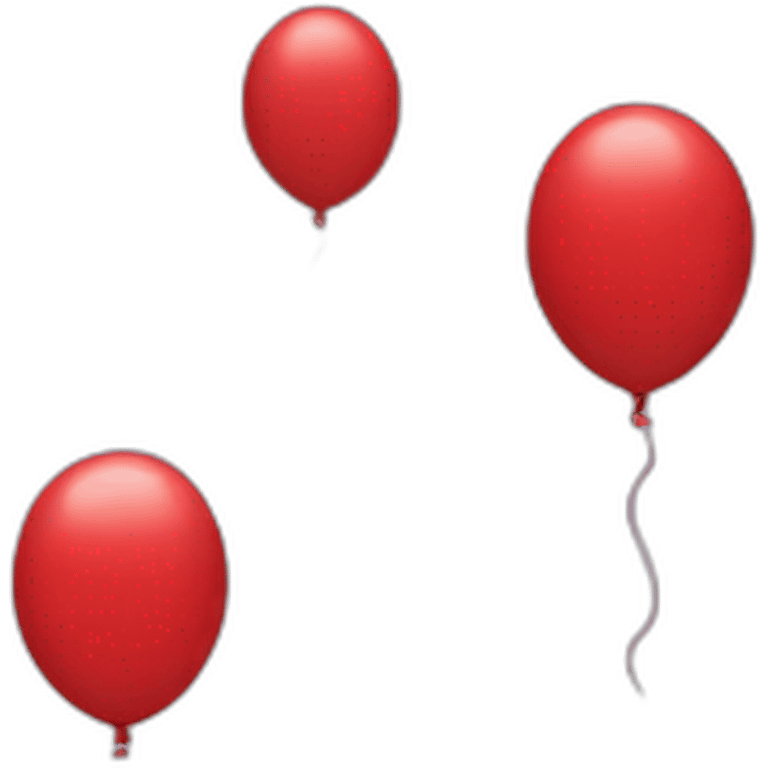 Red baloon emoji