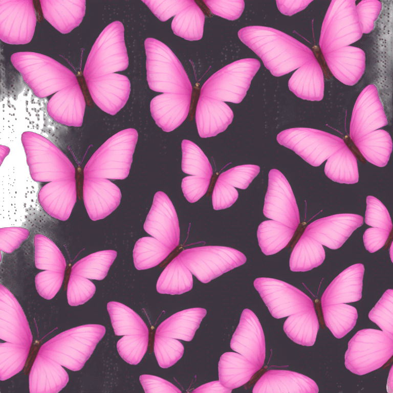 butterfly pink emoji