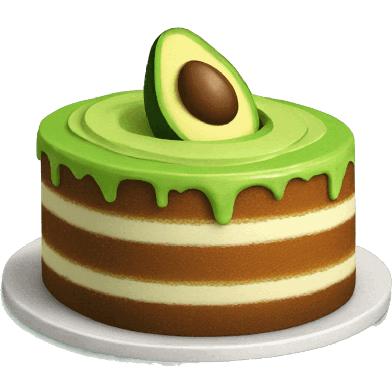 avocado cake emoji