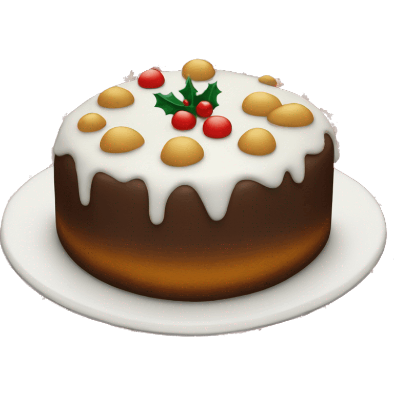 Christmas cake  emoji