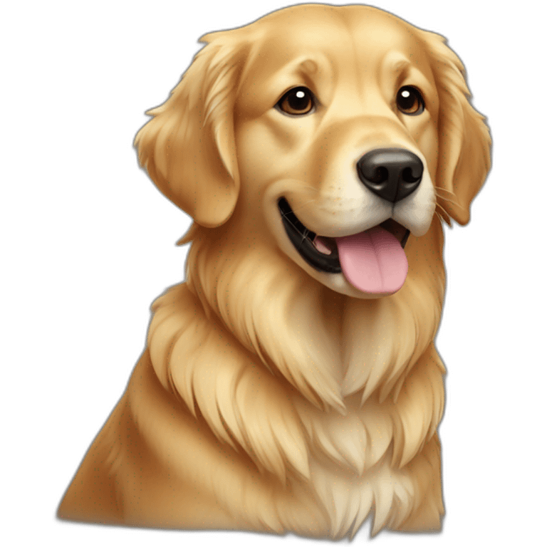 dog Golden retriever female  emoji