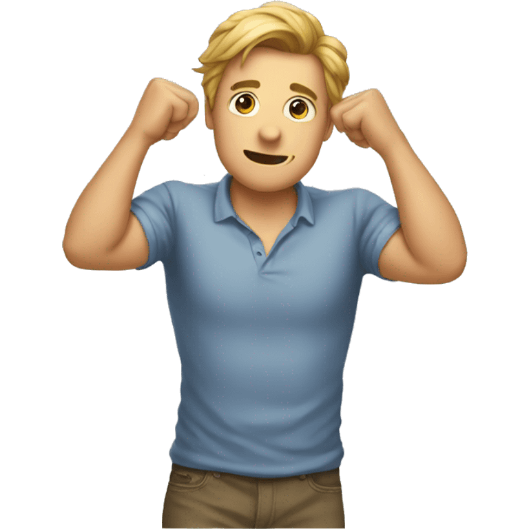 awkward emoji, guy pulling his shirt emoji