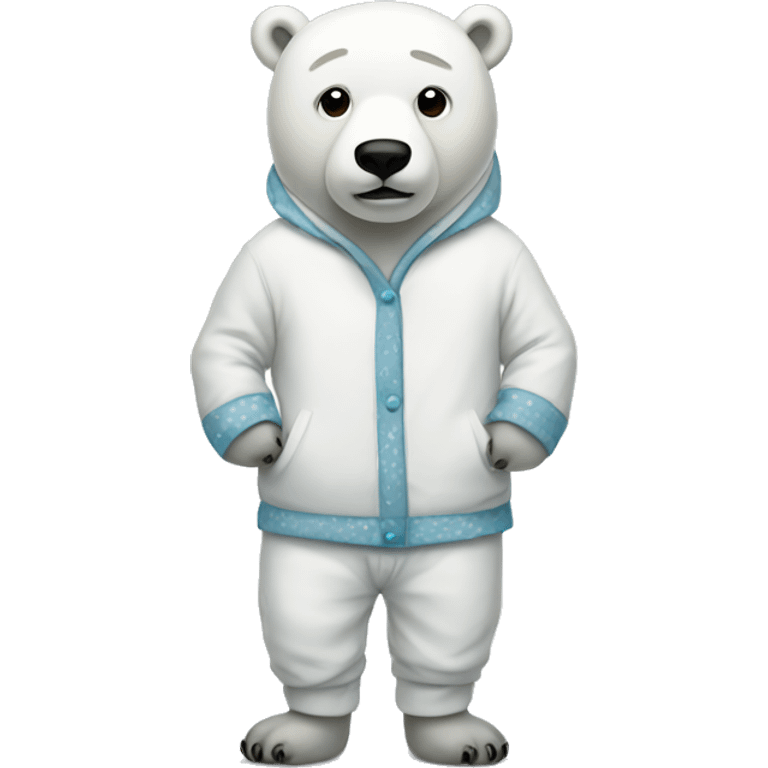 Polar bear in pajamas  emoji