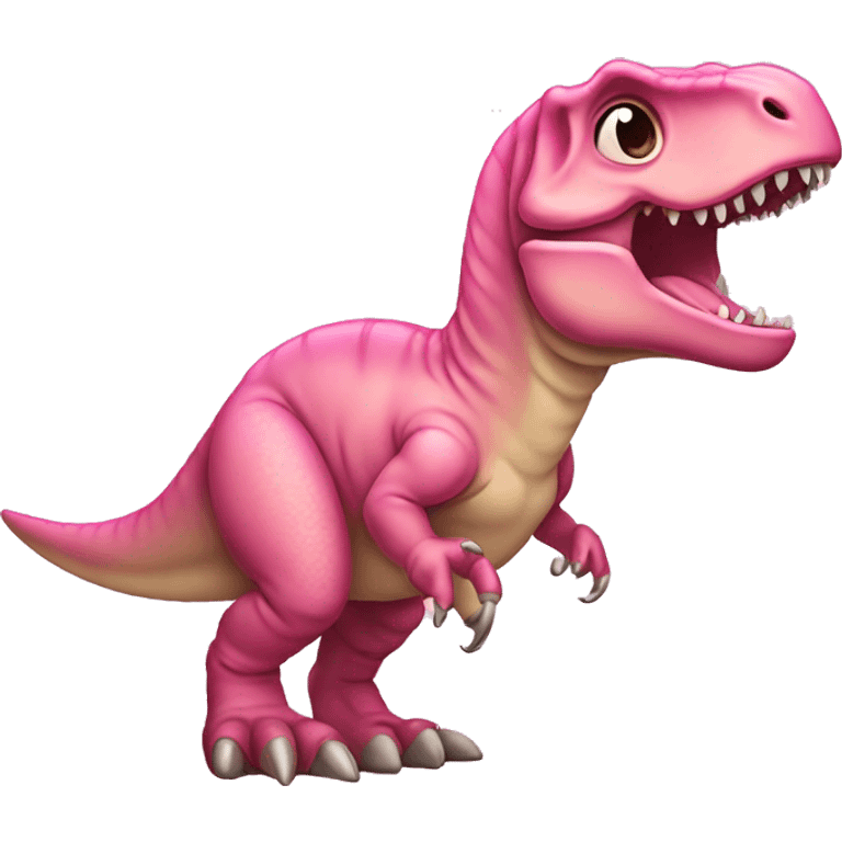 baby pink t. rex emoji