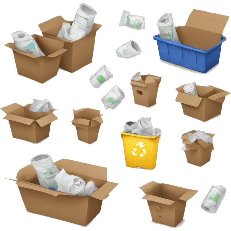 paper recycling collection emoji