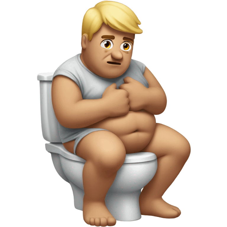 Remove nsfw fat dude on the toilet struggling emoji