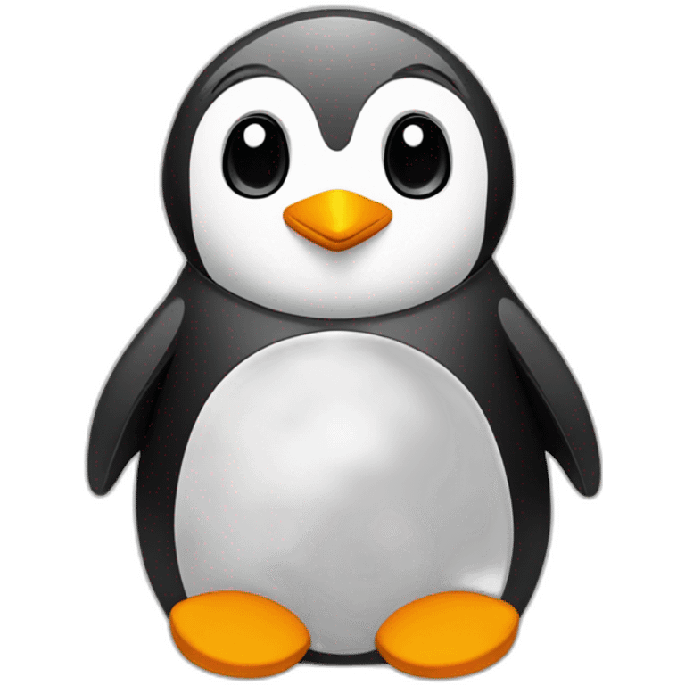 penguin wearing t-shirt of linux emoji