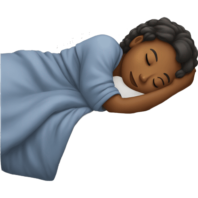 girl sleeping in bed emoji