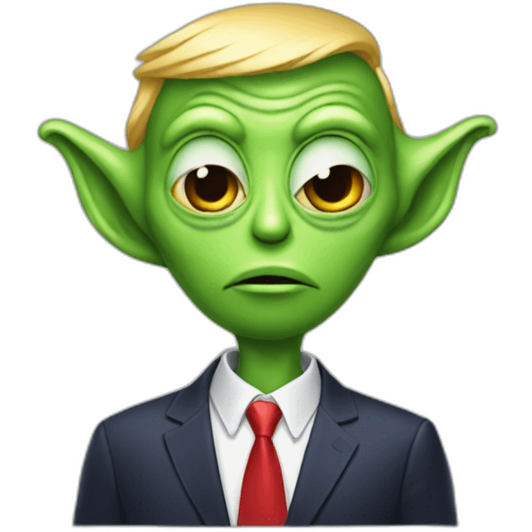 alien donald trump emoji