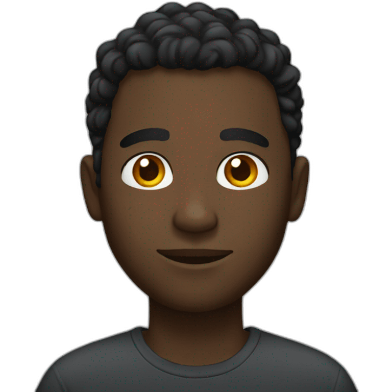 Very Black guy emoji