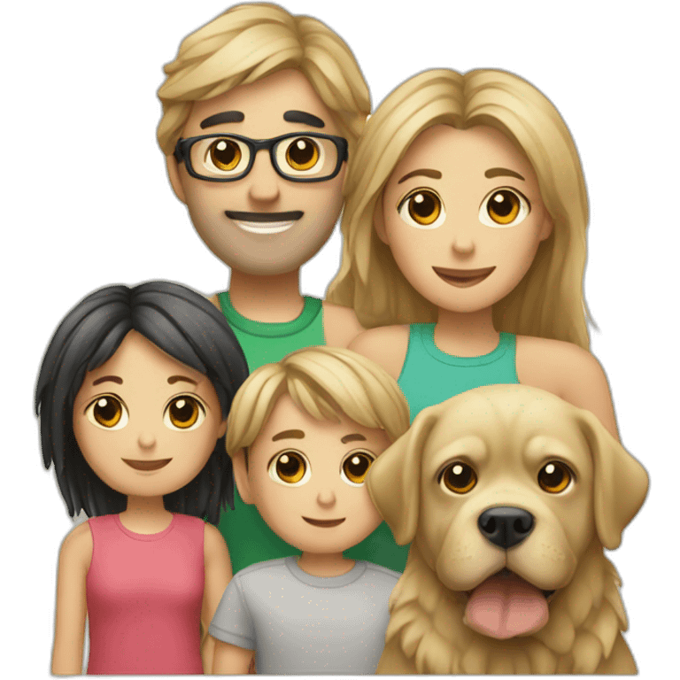 family and mops emoji