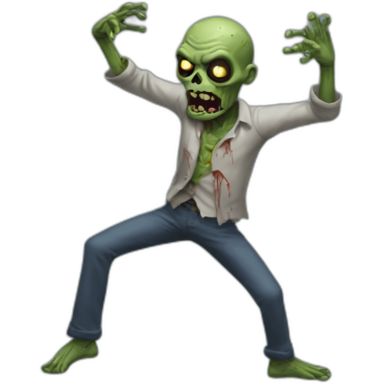 Zombie dancing emoji