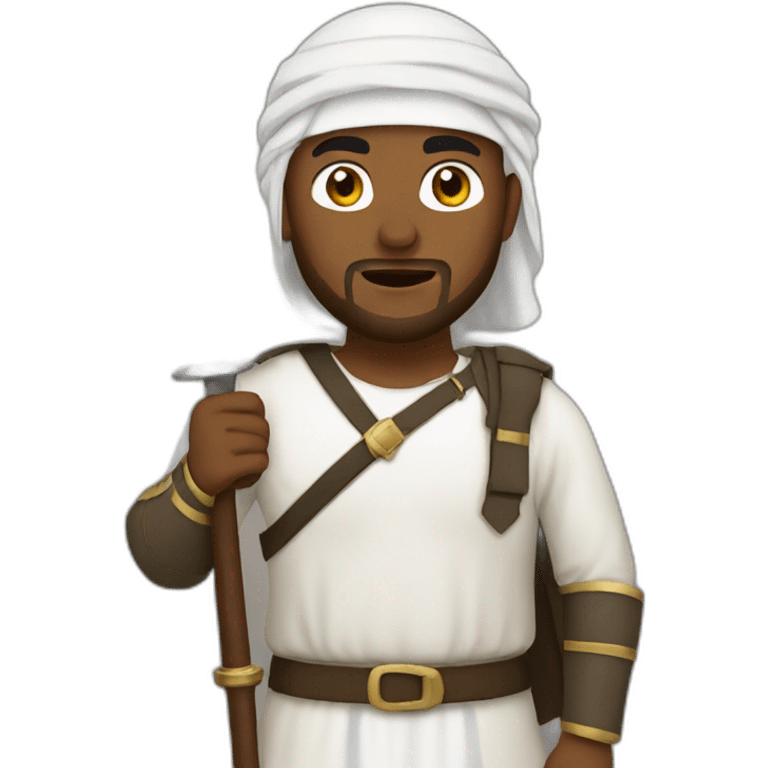 Muslims warrior speaking emoji