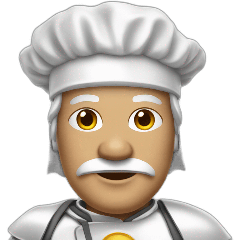 Chief cook white skin dressed as a super hero emoji