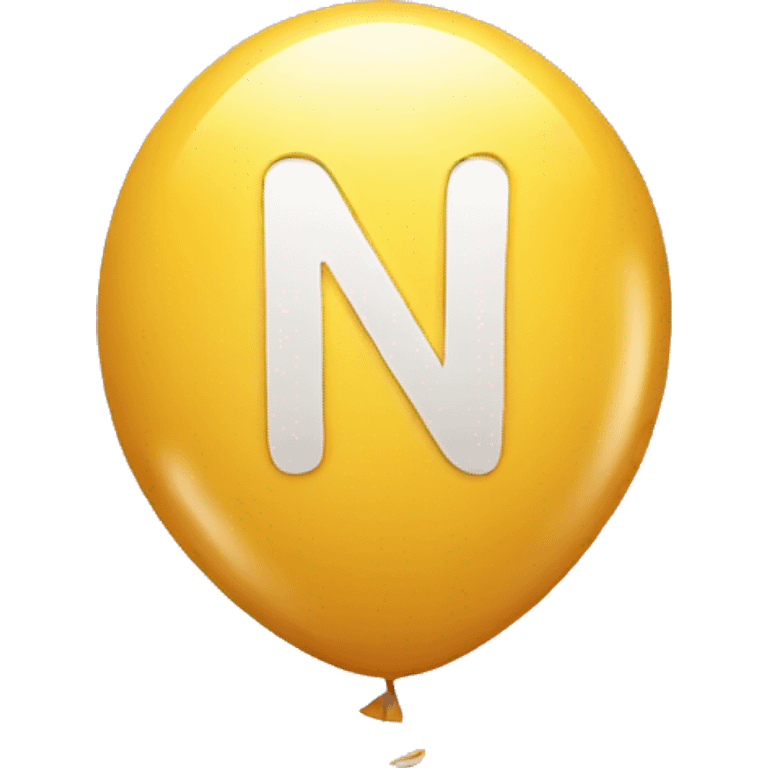 letter N balloon emoji