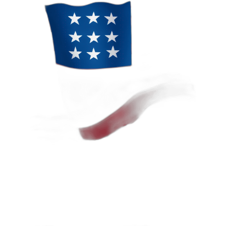 Flag of serbia on the usa emoji