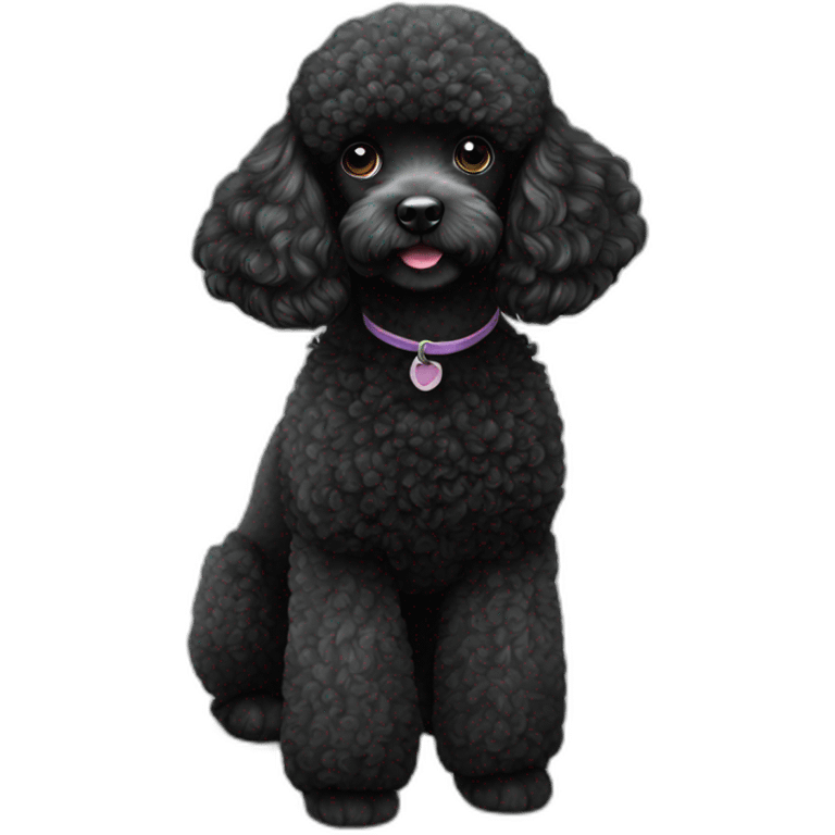 black poodle emoji