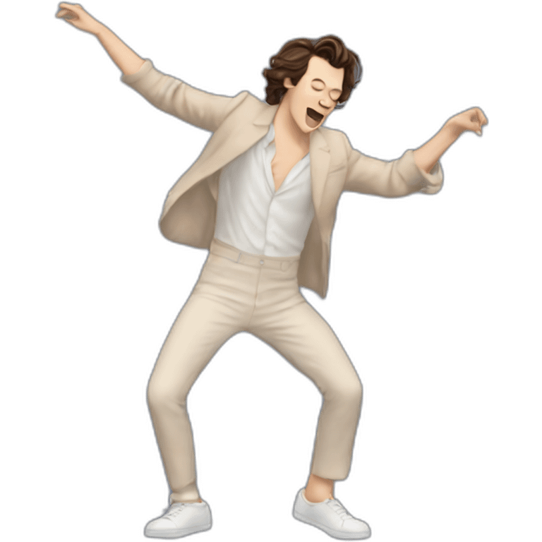 harry styles dancing whilst singing emoji