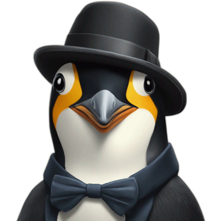 Penguin with tom shelby's hat from peaky blinders emoji