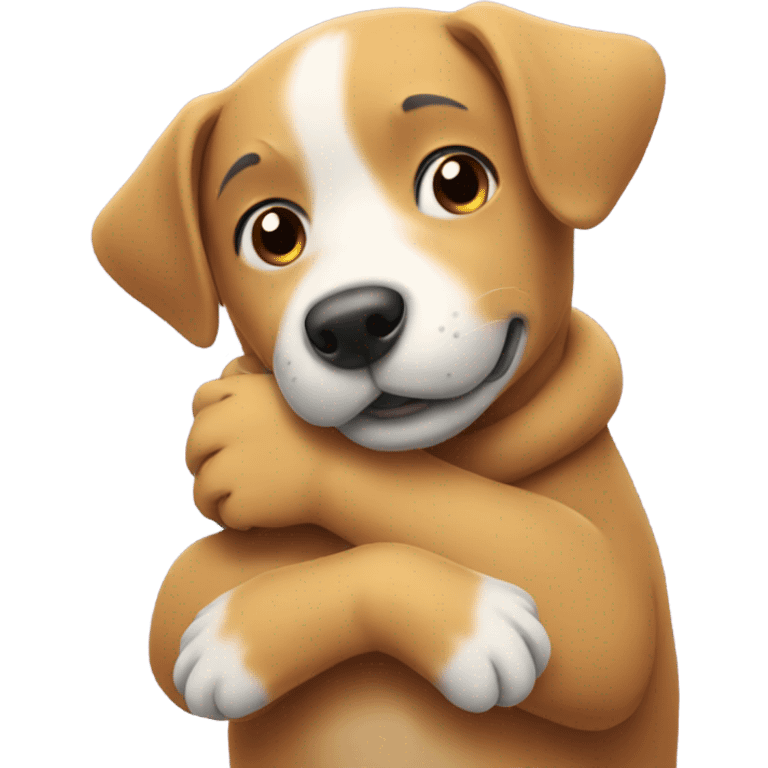 Dog giving hugs emoji