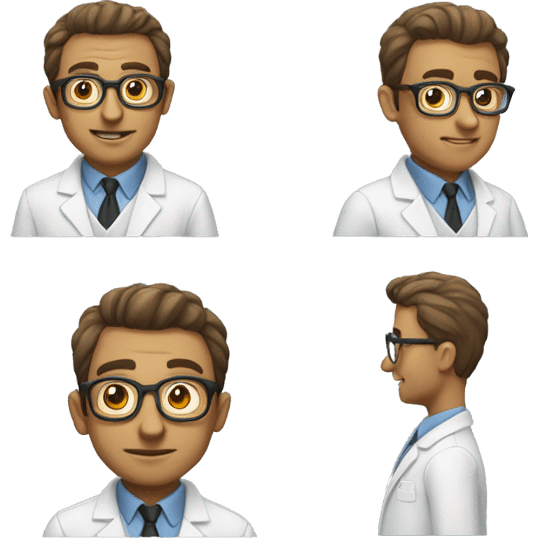 genious nerd scientist  emoji