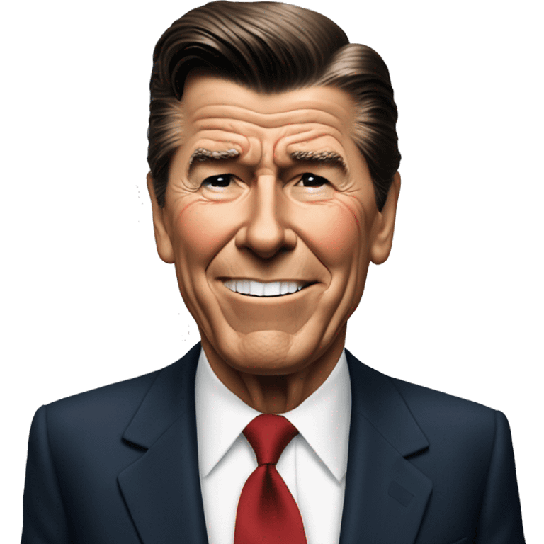 Ronald Reagan is in a panic emoji