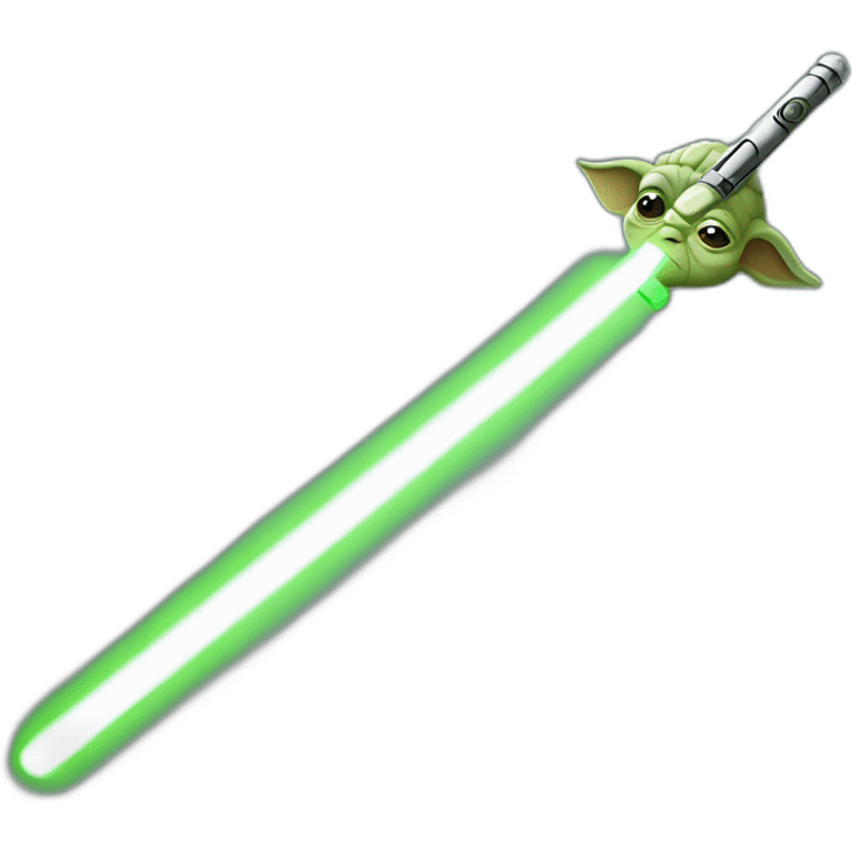 Yoda Light saber emoji