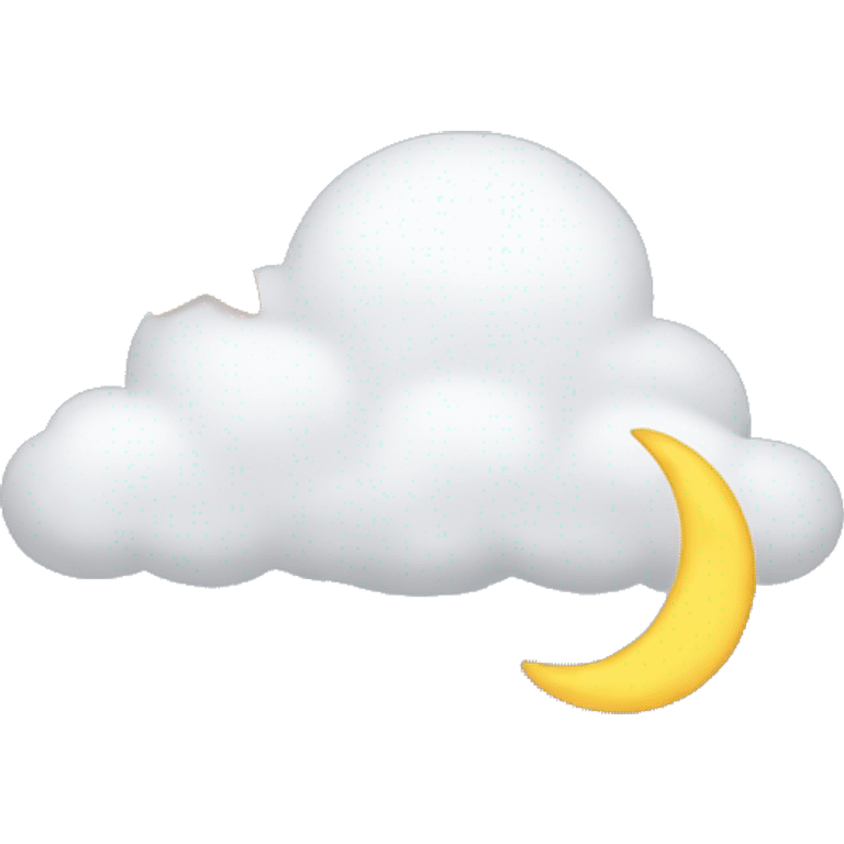 cloud + stars + moon emoji