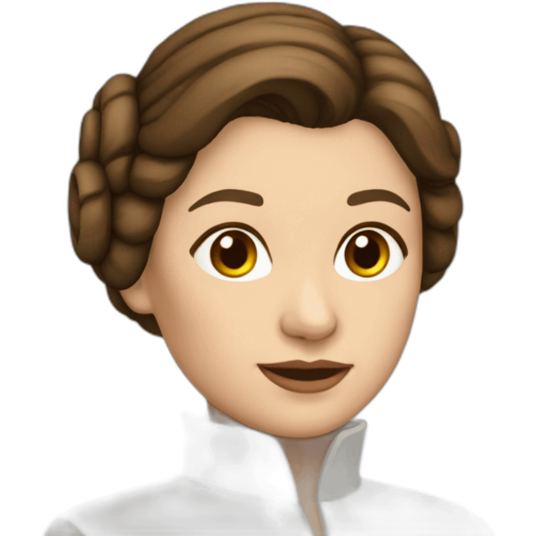 leia-with red-uniform emoji