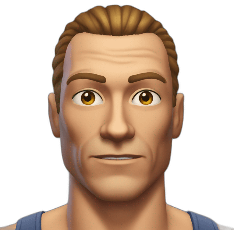 Sims4-jean-claude-vandamme --no glasses emoji