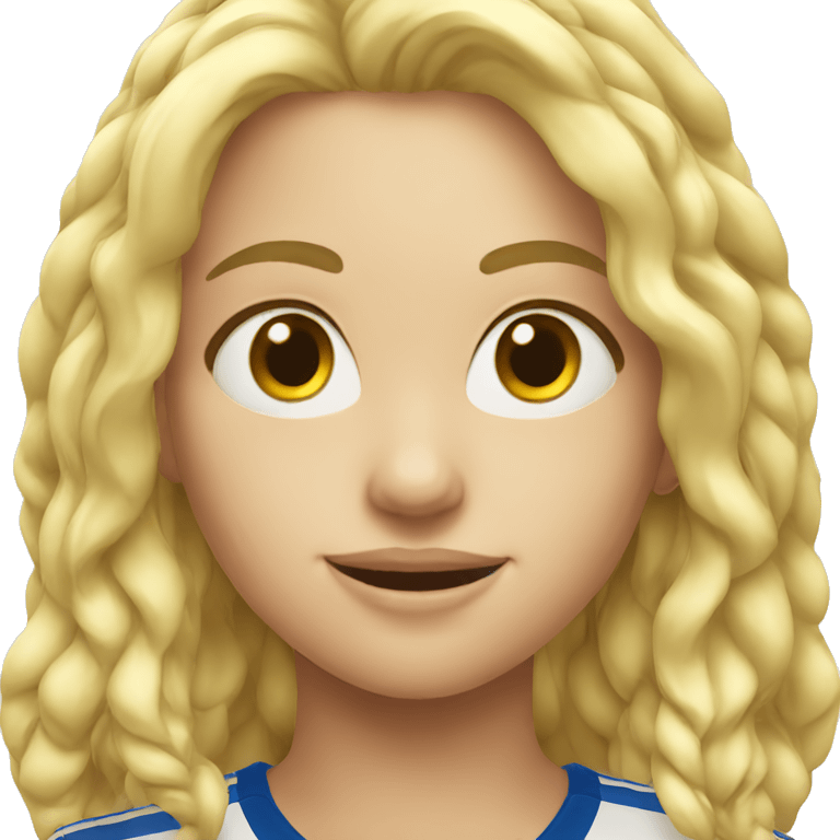 blond soccer girl emoji