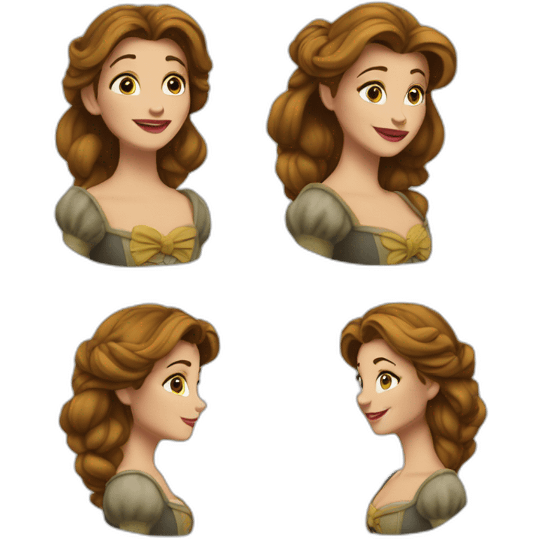 Belle et la bête emoji