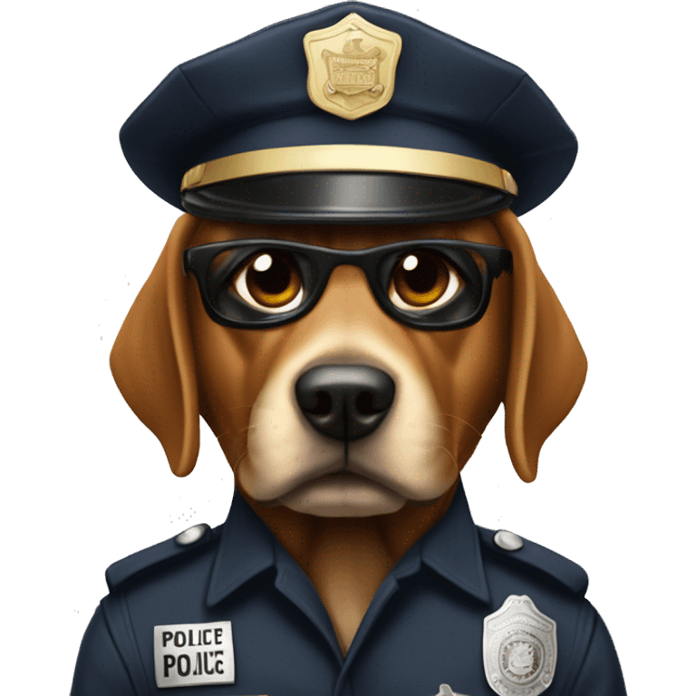 Dog thuglife police emoji