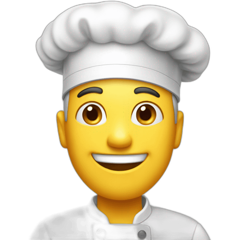 a cheerful funny cook emoji