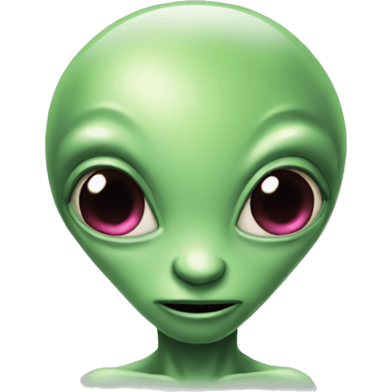 Alien in love emoji