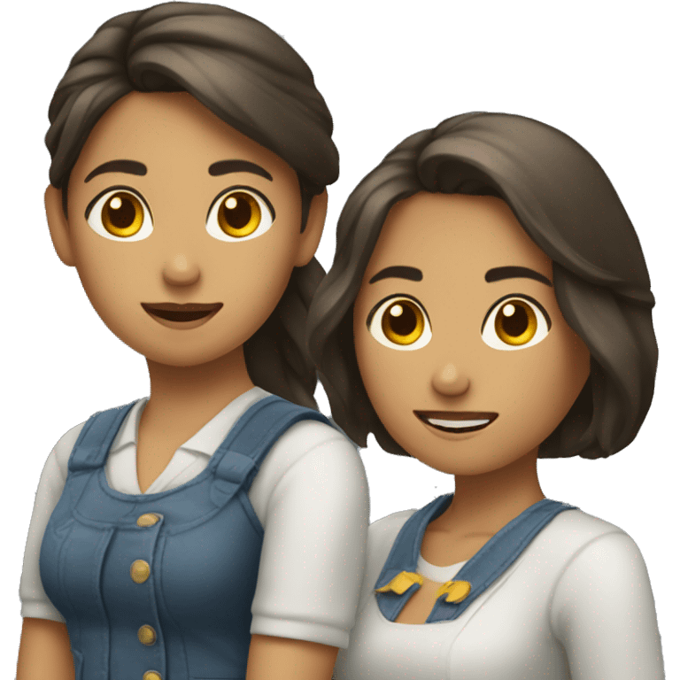 2 chicas abrazadas emoji