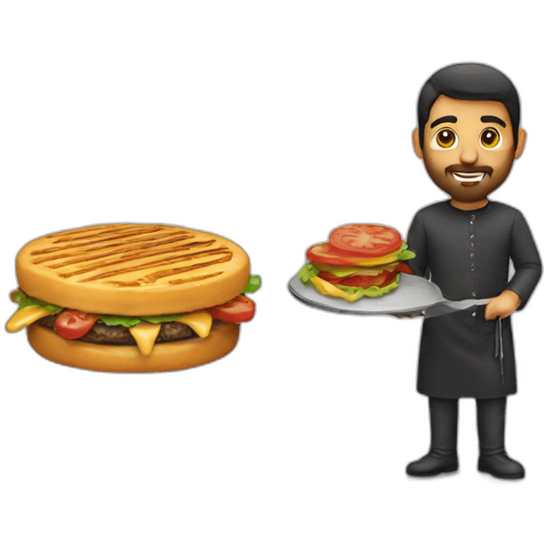 Majid with grilgrill emoji