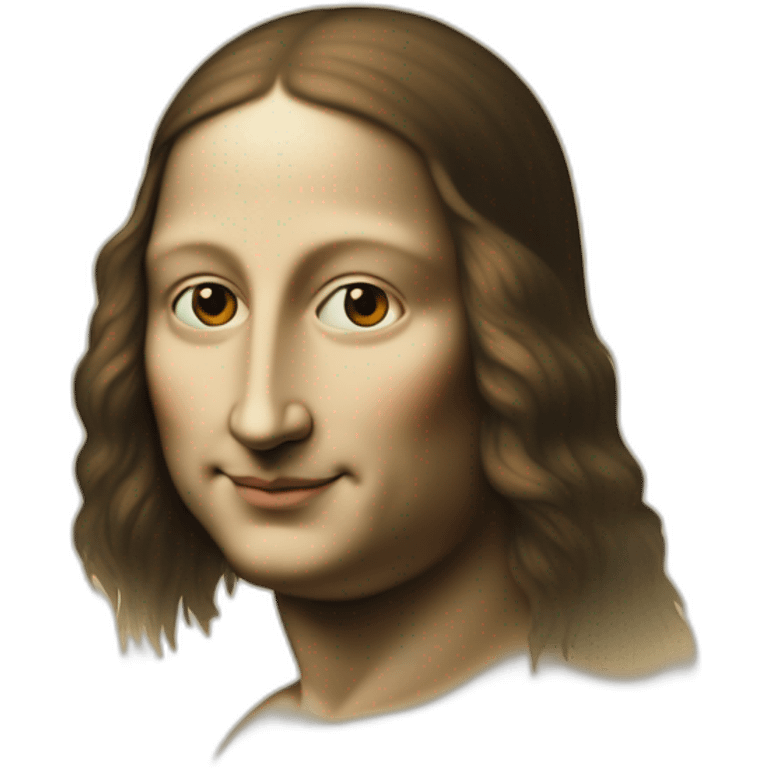 Leonardo da vinci draw mona lisa emoji