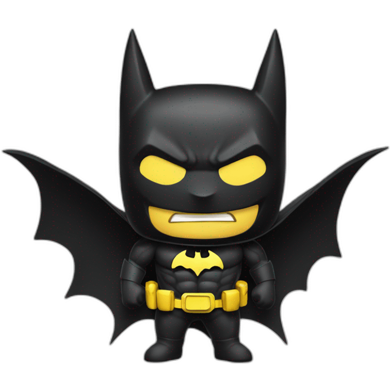 Batman with costum pikachu  emoji